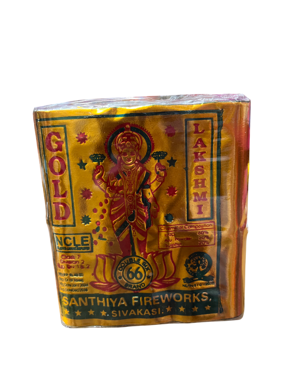 4' Gold Laxmi Crackers