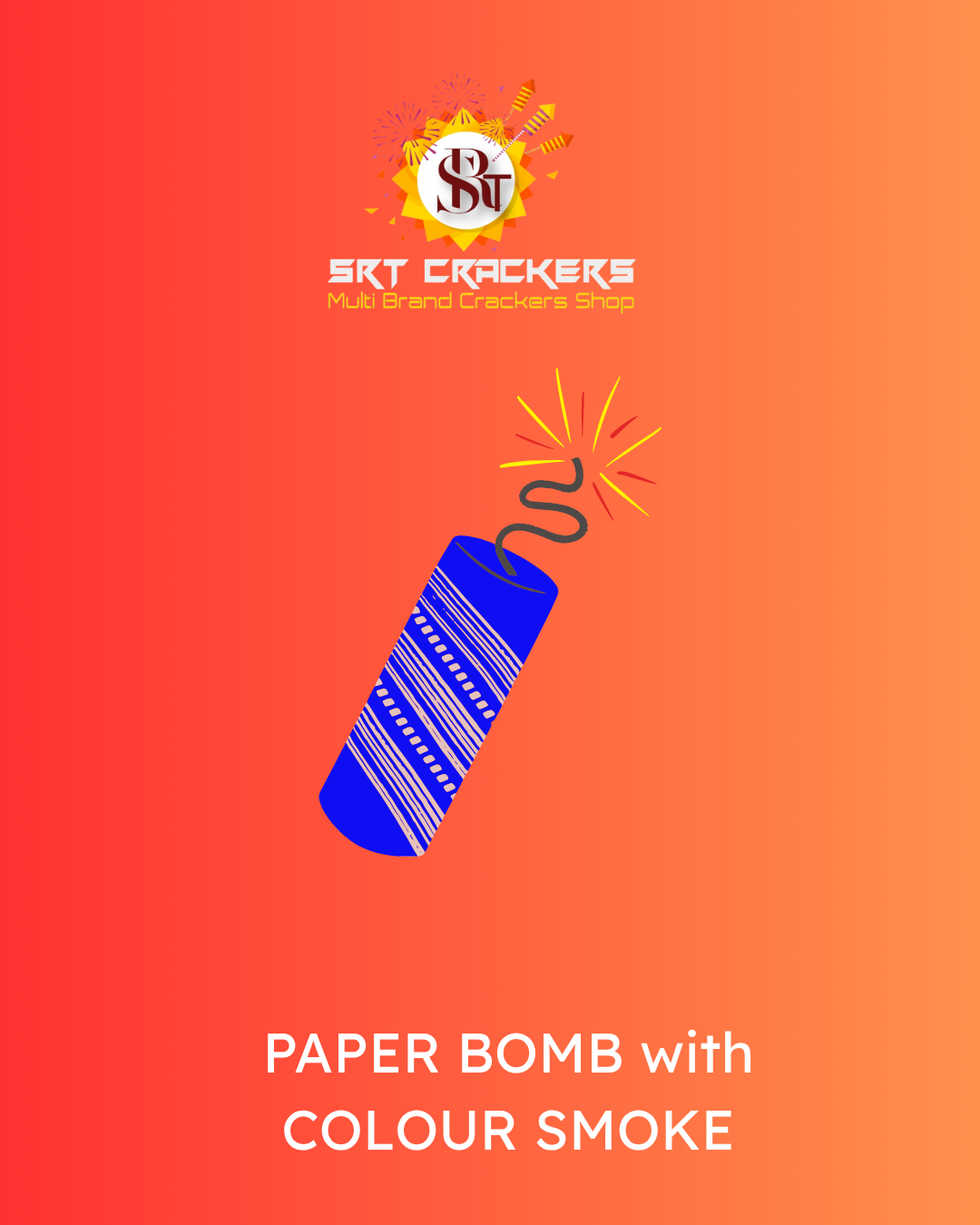 Paper bomb with Colour Smoke